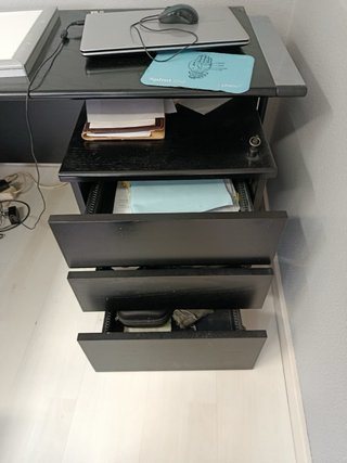 Escritorio oficina negro grande maxima calidad