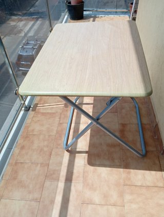 Mesa plegable doble altura 62/70cm
