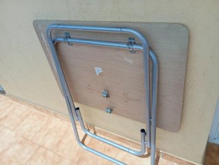 Mesa plegable doble altura 62/70cm