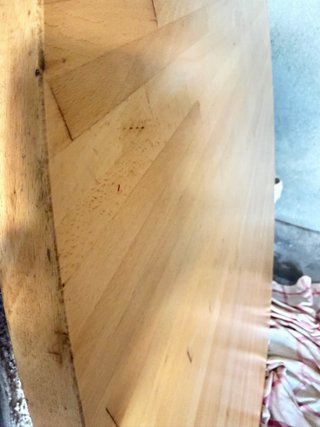 Tablero redondo madera maciza
