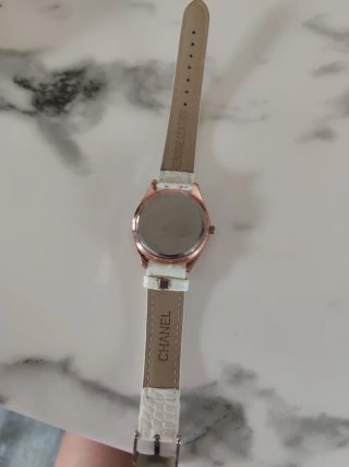 Reloj Chanel Oro Rosa y Blanco con Piedras