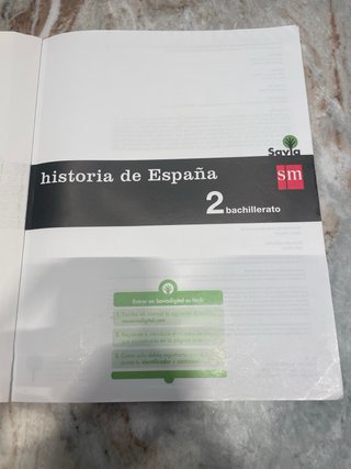 Historia de España : 2o Bachillerato Savia