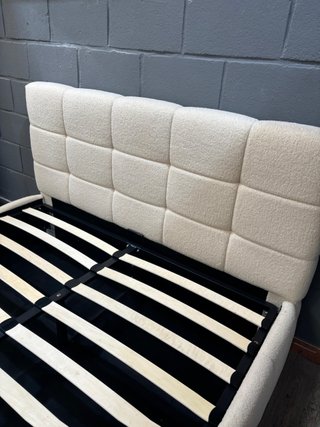 Cama canapé 135cm beige con cabecero
