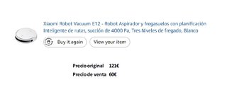 Xiaomi Robot Vacuum E12 Aspirador y Fregasuelos