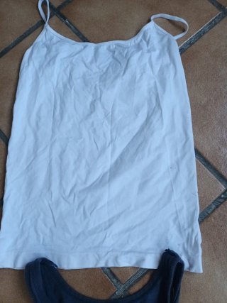 Camiseta Pull&Bear azul y blanca Talla s