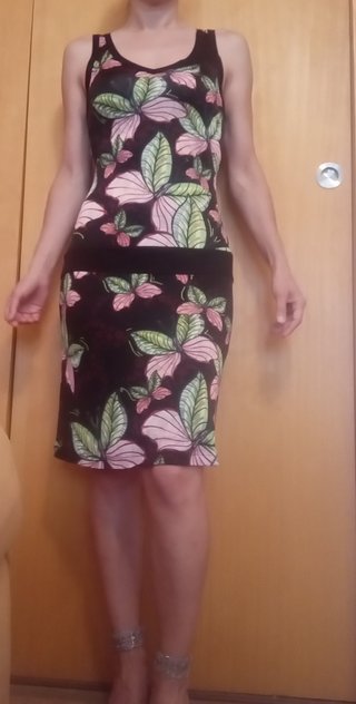 Vestido estampado vibrante Custo Barcelona talla 3