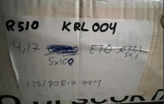 Rueda repuesto 125/80 R17 Toyota Yaris 2020