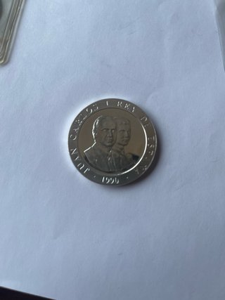 Moneda Plata 2000 PTAS BCN 1990 Arco