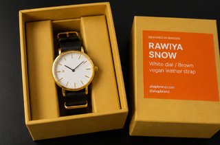 Reloj RAWIYA SNOW dorado y blanco