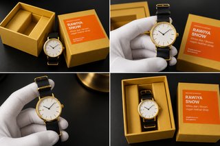 Reloj RAWIYA SNOW dorado y blanco