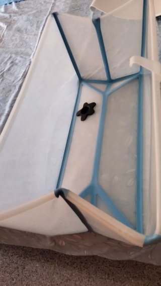 Bañera plegable para bebé con soporte