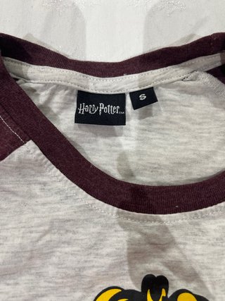 Camiseta Manga Larga Harry Potter Gris/Burdeos