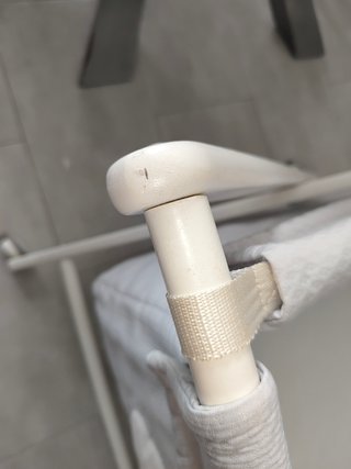 Minicuna madera blanca y gris