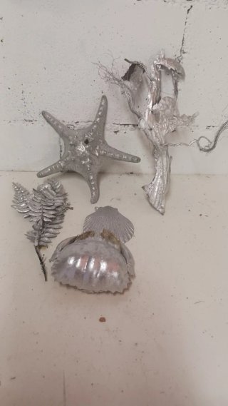 Decorazione Marina Argento Stella Polpo Concha