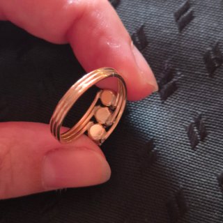 Anillo Vintage Oro Laminado 3 Circonitas