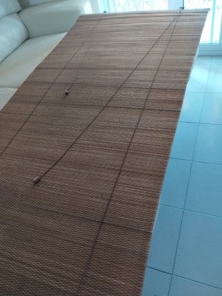 Persianas enrollables de bambú