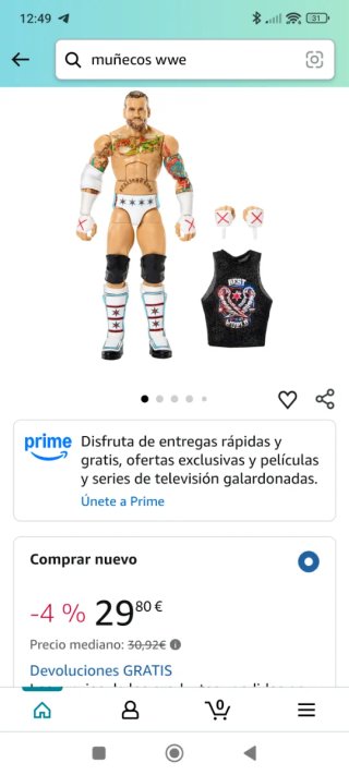 Action figure CM Punk WWE Serie 12