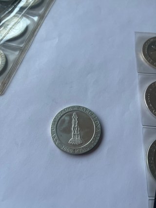 Moneda Plata 2000 PTAS Olimpiada Barcelona 1990