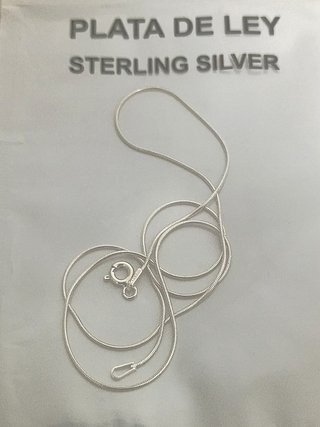 Cadena cola de raton Plata de Ley 925