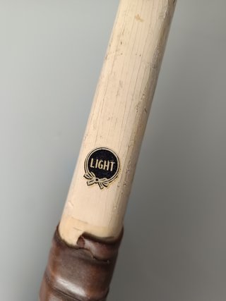 Raqueta de tenis antigua de madera Double Star Vin
