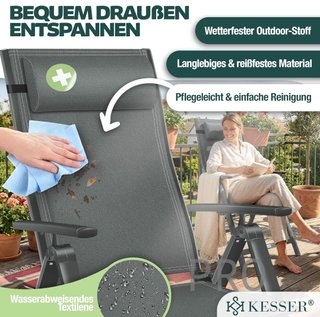 Sedia da giardino con schienale - Kesser