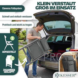 Sedia da giardino con schienale - Kesser