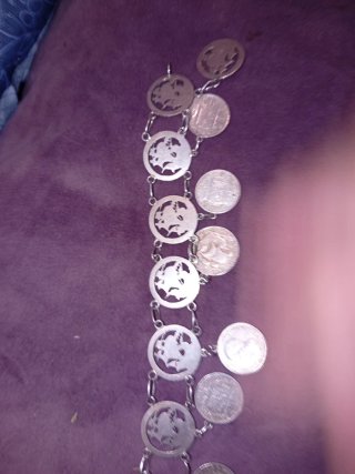 Pulsera de Plata con Monedas