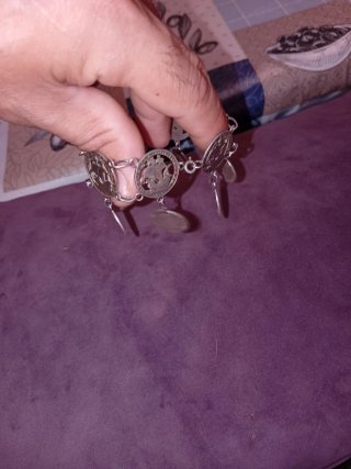 Pulsera de Plata con Monedas