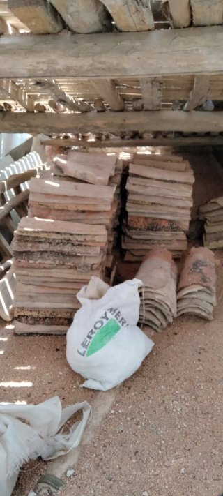 Lote de teja vieja