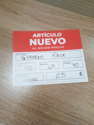 Perchero Metálico y Madera