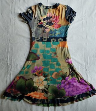 Vestido Desigual inspiración asiática