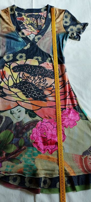 Vestido Desigual inspiración asiática