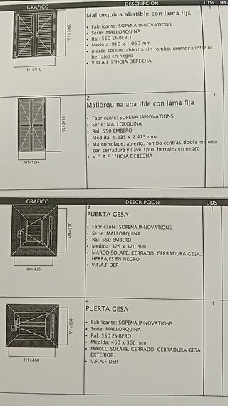 Persianas Mallorquinas Aluminio Nuevas