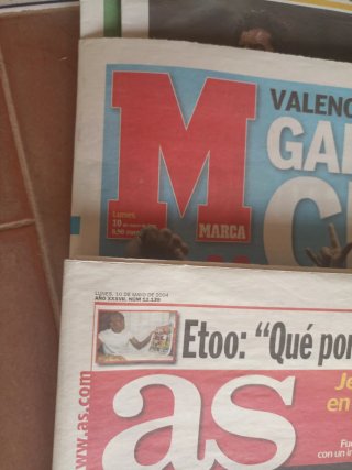 Valencia CF periódicos de victorias miticas 2002/2
