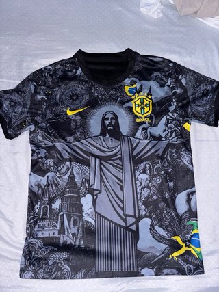 Camiseta Nike Brasil Cristo Redentor Negra