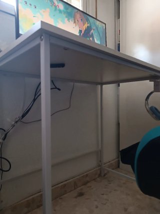 Mesa de escritorio blanca 80x50