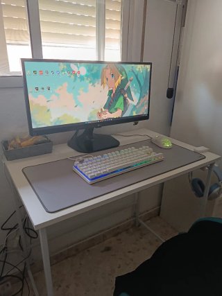 Mesa de escritorio blanca 80x50