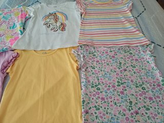 Lote 8 camisetas niña 7 años