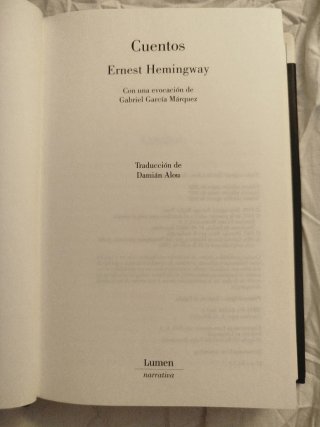 Hemingway. Cuentos. Lumen