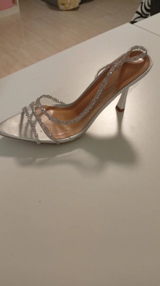 Zapatos de fiesta plateados talla 39 y 42