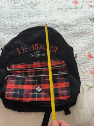 Mochila John Smith & Co Negra y Roja