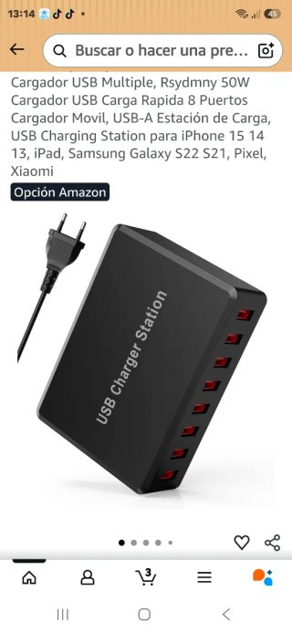 Cargador Rengoga 8 Puertos USB