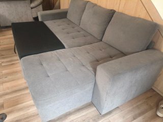 Sofá cama modular gris