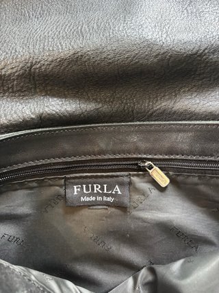 Borsa Furla Vintage Postina Nera con Borchie