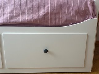 Cama nido blanca Ikea con cajones
