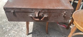 Maletín antiguo madera años 40