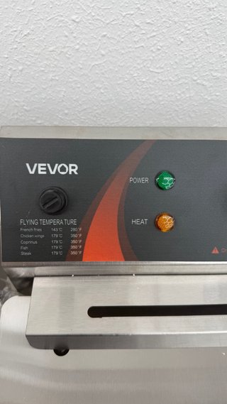 VEVOR Freidora Comercial 12L 5000W Doble Cuba