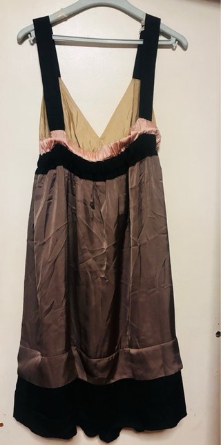 Vestido Zara Beige y Marrón