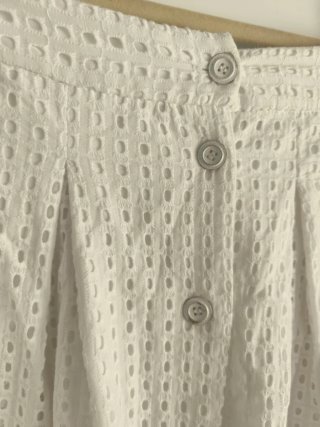 Falda Arggido Encaje Blanca