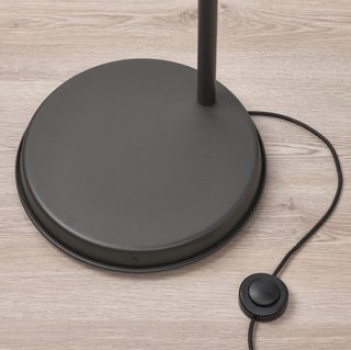Lámpara de pie HEKTAR IKEA gris metal